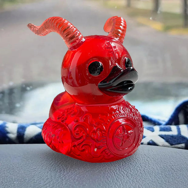 Death Metal Duckie Bathroom Decor Resin Sculpture