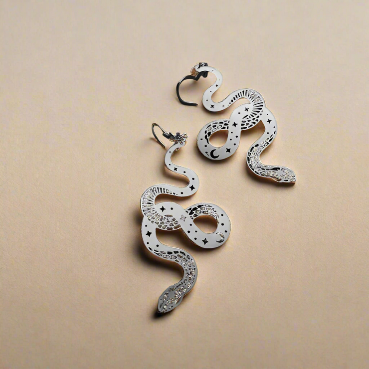 Boucles d'oreilles serpent Sibilance Serpent