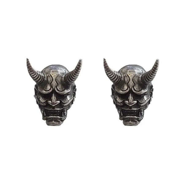 Vengeful Spirit Hannya Mask Stud Earrings