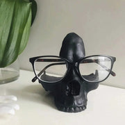 Soporte para gafas con calavera