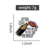 "Be The Light You Wish To See In The World" Enamel Lapel Pin