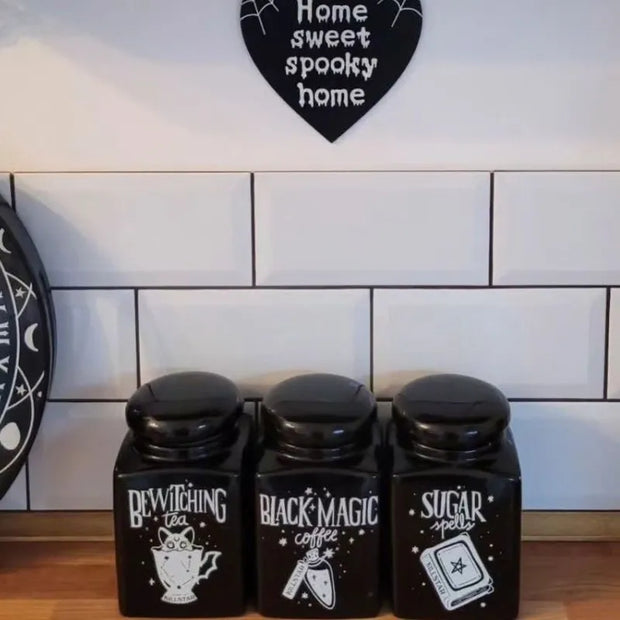 Nightshade Manor Gothic Kitchen Canisters