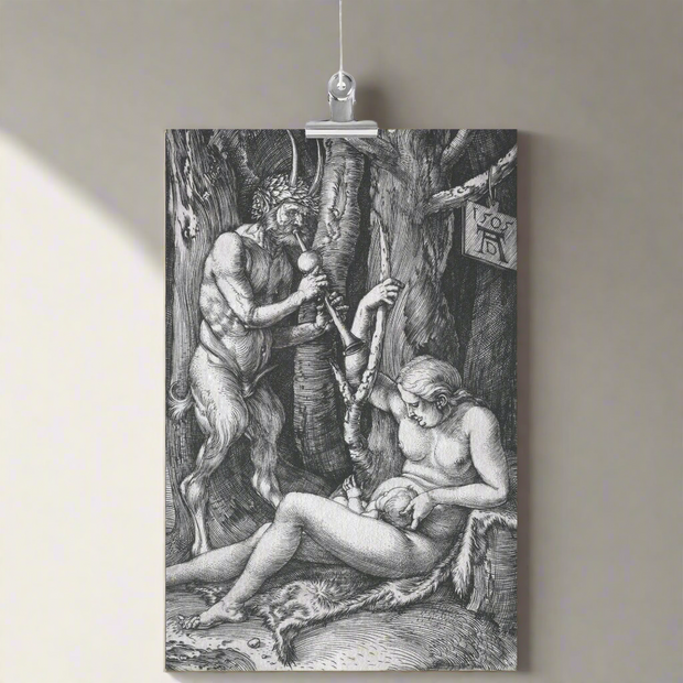 "The Satyr Family" by Albrecht Dürer Matte Poster