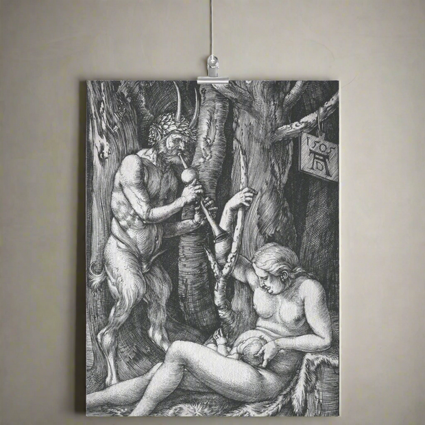 "The Satyr Family" by Albrecht Dürer Matte Poster