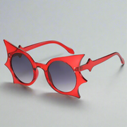 Retro Goth Bat-Shaped Sunglasses