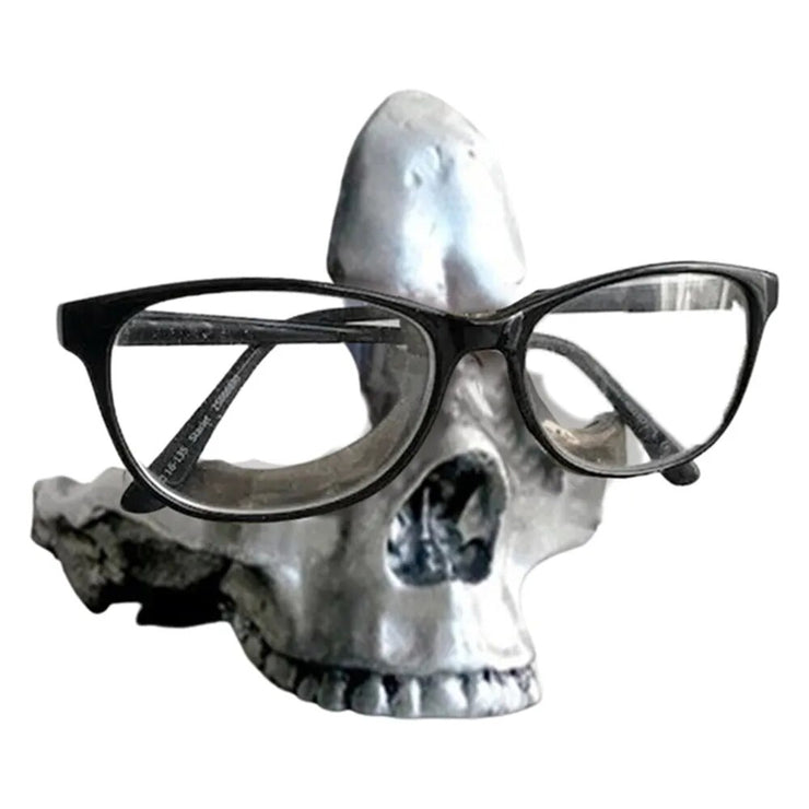 Soporte para gafas con calavera