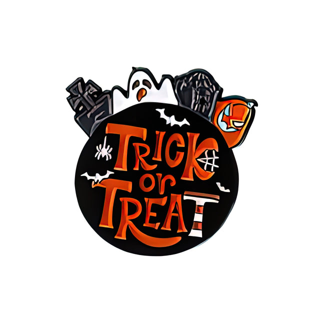 Épinglette en émail « Trick or Treat »