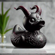 Death Metal Duckie Bathroom Decor Resin Sculpture