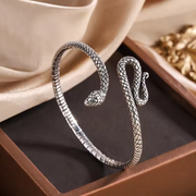 The Serpentine Offering 925 Sterling Silver Snake Bracelet