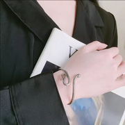 The Serpentine Offering 925 Sterling Silver Snake Bracelet