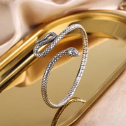 The Serpentine Offering 925 Sterling Silver Snake Bracelet