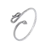 The Serpentine Offering 925 Sterling Silver Snake Bracelet