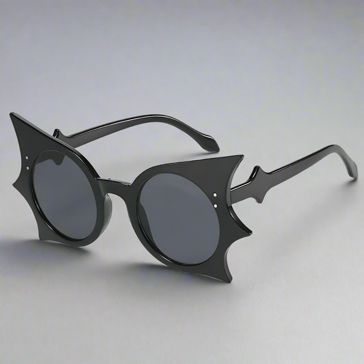 Retro Goth Bat-Shaped Sunglasses