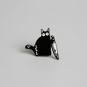 Stabby Cat Enamel Lapel Pin
