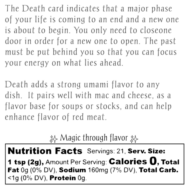 Tarot Card Spice Blend "Death" by Dahlia's Enchanted Kitchen