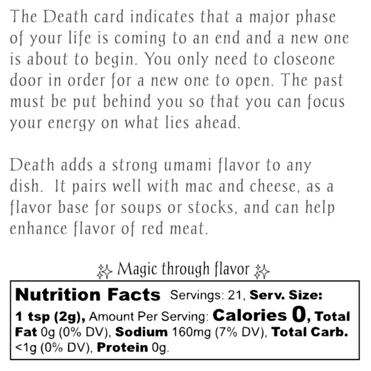 Tarot Card Spice Blend "Death" by Dahlia's Enchanted Kitchen