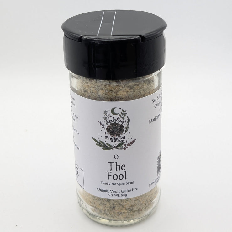 Tarot Card Spice Blend | The Fool | Sea Salt Onion Garlic Mustard Thyme Marjoram