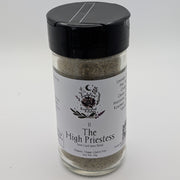 Spice jar labeled 'The High Priestess' on a white background