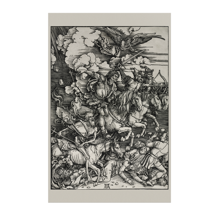 "Les quatre cavaliers" d'Albrecht Dürer Matte Poster