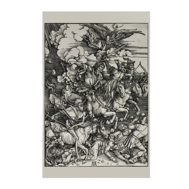 "The Four Horsemen" by Albrecht Dürer Matte Poster