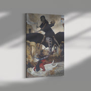 "The Plague" by Arnold Böcklin Rectangle Canvas Wrap
