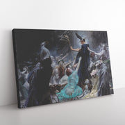 "The Souls of Acheron" by Adolf Hirémy-Hirschl Rectangle Canvas Wrap