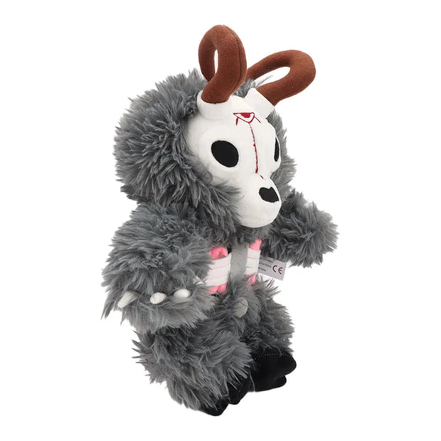 Wendigo Folk Horror Cryptid Plush Toy - Creepy and Cuddly 14-Inch Tall Legendary Monster - Features Horns, Visible Ribs, and Removable Guts - Perfect for Fans of Horror, Cryptids, Folklore, and Legends