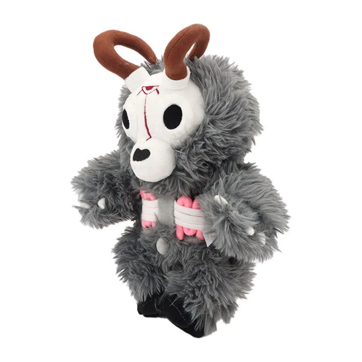 Wendigo Folk Horror Cryptid Plush Toy - Creepy and Cuddly 14-Inch Tall Legendary Monster - Features Horns, Visible Ribs, and Removable Guts - Perfect for Fans of Horror, Cryptids, Folklore, and Legends