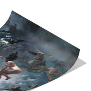 "Witches Going to their Sabbath" by Luis Ricardo Falero Matte Poster