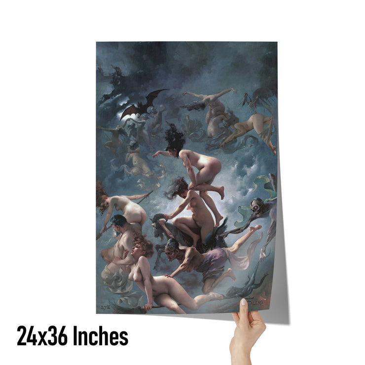 "Witches Going to their Sabbath" by Luis Ricardo Falero Matte Poster