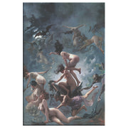 "Witches Going to their Sabbath" by Luis Ricardo Falero Rectangle Canvas Wrap