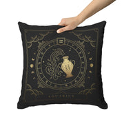 "Zodiac Series - Aquarius" Reversible Throw Pillow