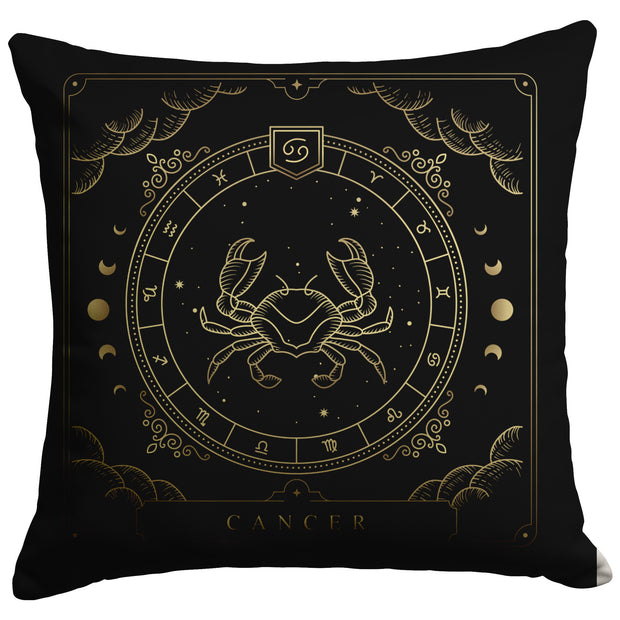 "Zodiac Series - Cancer" Reversible Throw Pillow