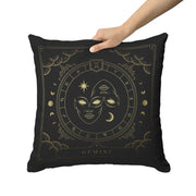 "Zodiac Series - Gemini" Reversible Throw Pillow