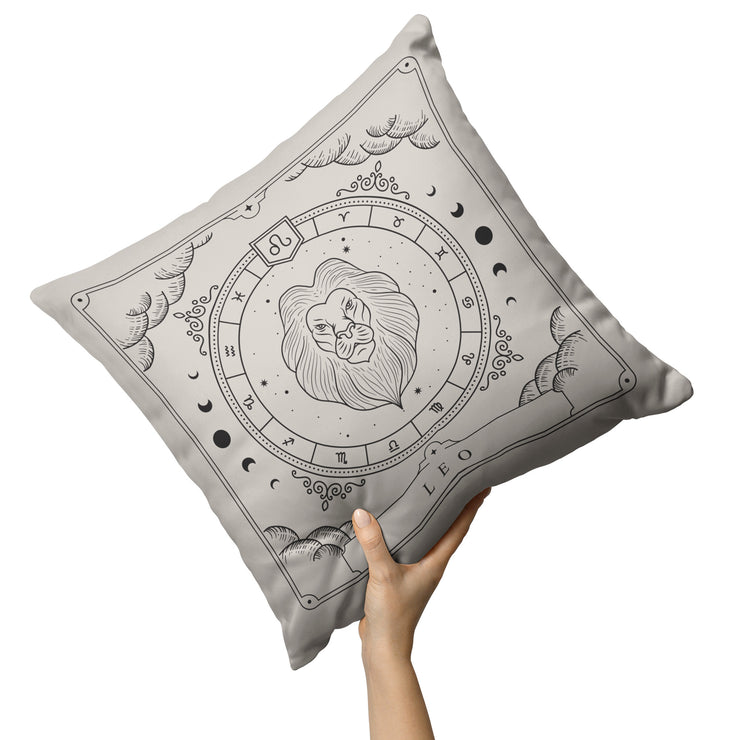 "Zodiac Series - Leo" Reversible Throw Pillow