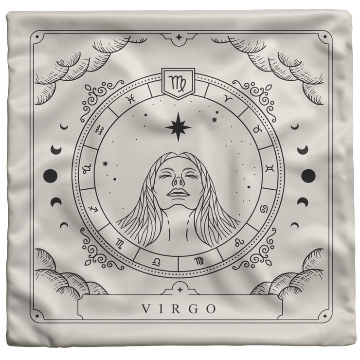 "Zodiac Series - Virgo" Reversible Throw Pillow