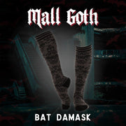 Bat Damask Knee High Socks