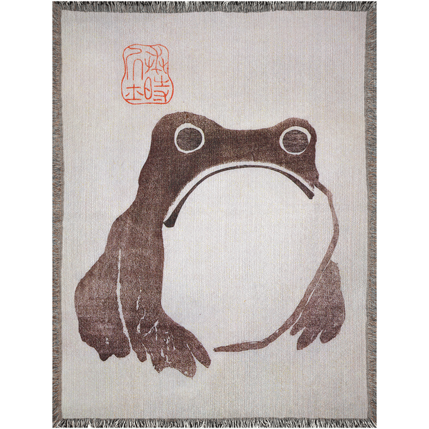 Manta tejida Frog de Matsumoto Hoji