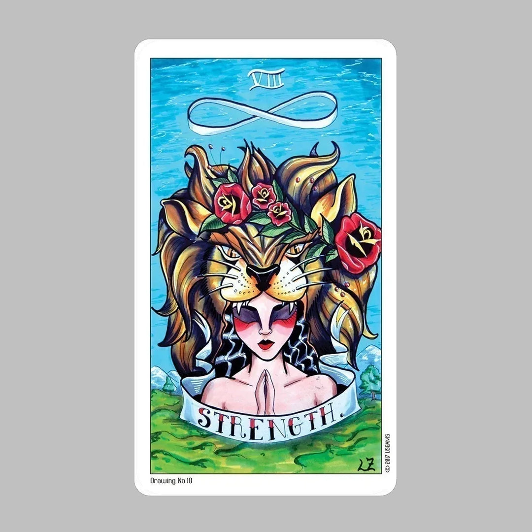Eight Coins' Tattoo Tarot Deck and Book Set by Lana Zellner