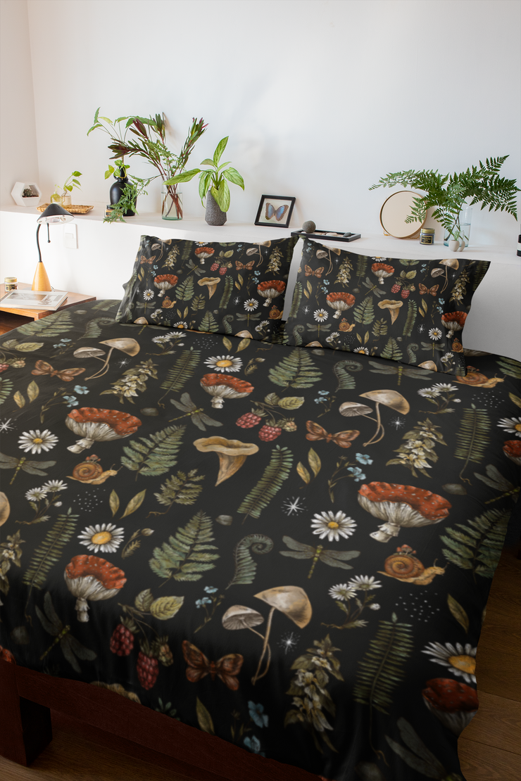 "Dark Forest Pattern" Microfiber Duvet Cover