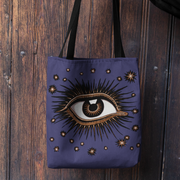 "All Seeing Eye" (Violet) Heavy-Duty Canvas Tote Bag