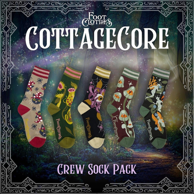 Cottagecore Crew Sock Pack | 5 Designs