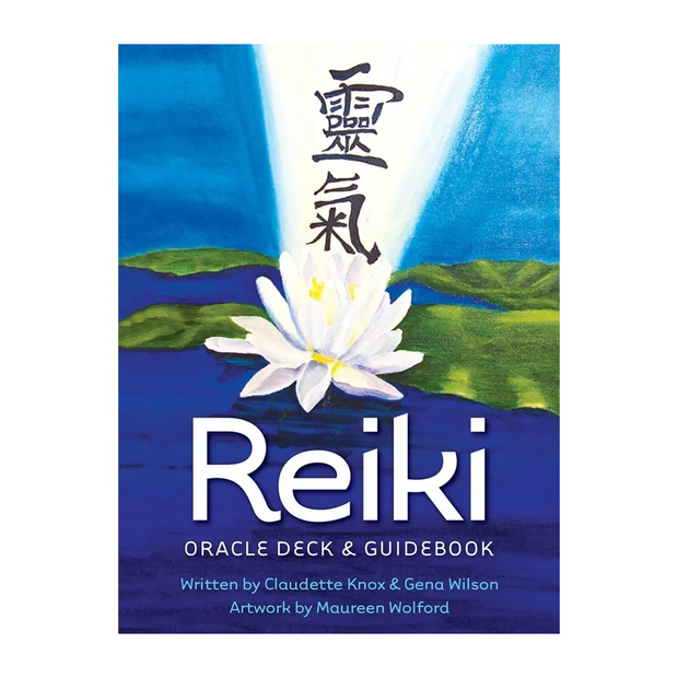 Beautifully illustrated Reiki Oracle Deck and Guidebook featuring 33 energy healing cards & 92-page guidebook by Claudette Knox and Gena Wilson included for connecting to universal life force.