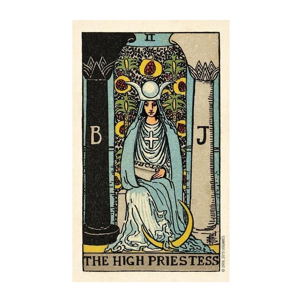 Smith-Waite Centennial Tarot Deck in a Tin, faithful reproduction of the original deck created by Pamela Colman Smith's original tarot deck from 1909. Pocket-sized Smith-Waite Centennial Tarot Cards, 80-card deck including standard 78 tarot cards plus 2 samples.