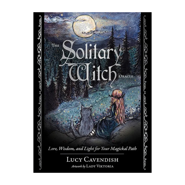 Begin your new journey with The Solitary Witch Oracle Deck by Lucy Cavendish, featuring 45 cards and a 180-page guidebook to celebrate your magical soul.