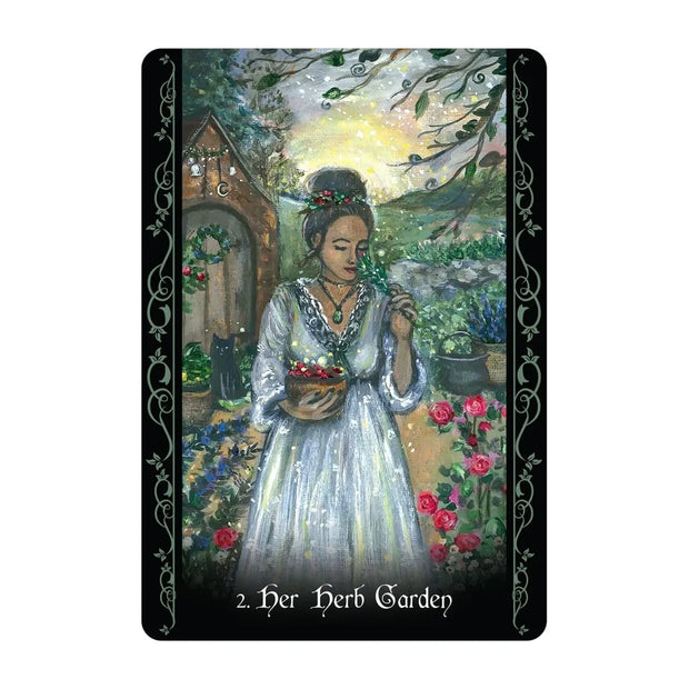 Begin your new journey with The Solitary Witch Oracle Deck by Lucy Cavendish, featuring 45 cards and a 180-page guidebook to celebrate your magical soul.