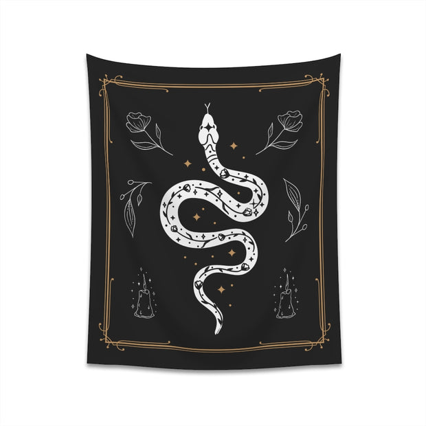 Celestial Serpent Printed Wall Tapestry