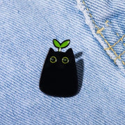 Sprout Cat Enamel Lapel Pin
