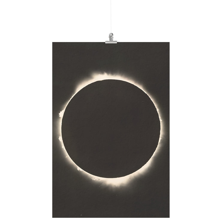 Affiche mate "Photographie de l'éclipse solaire de 1927"