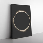 "1927 Solar Eclipse Photograph" Rectangle Canvas Wrap